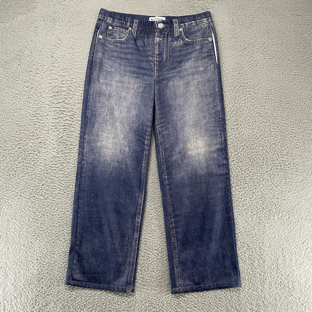 Mila Rosabella Sweatpant Jeans Womens XL Medium Wash Straight Elastic Waist